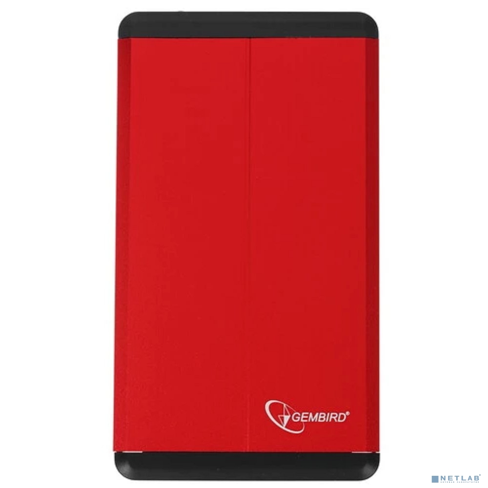 Gembird EE2-U3S-2-R Внешний корпус 2.5" Gembird EE2-U3S-2 , красный, USB 3.0, SATA