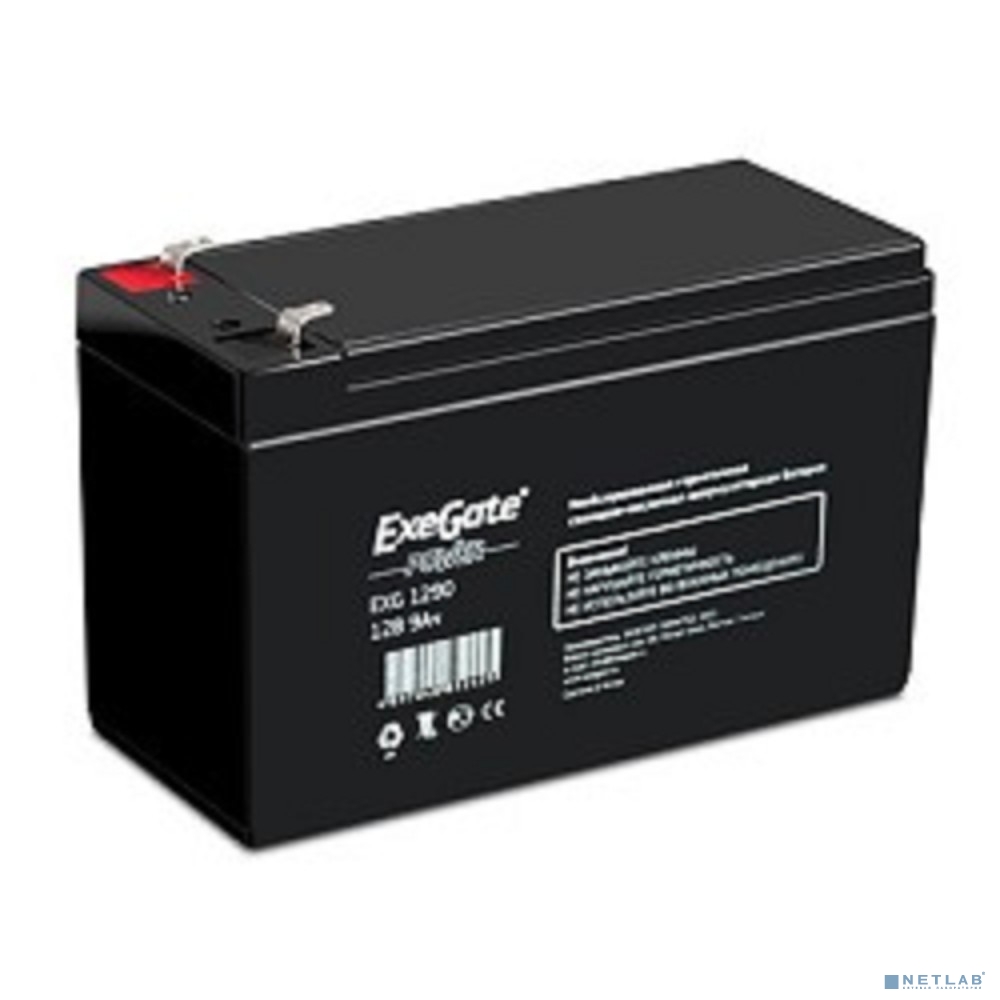 Exegate EP129860RUS Аккумуляторная батарея HR 12-9 (12V 9Ah 1234W, клеммы F2)