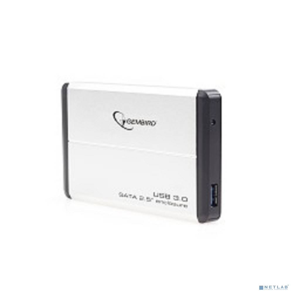 Gembird EE2-U3S-2-S Внешний корпус 2.5" Gembird EE2-U3S-2-S, серебро, USB 3.0, SATA, металл