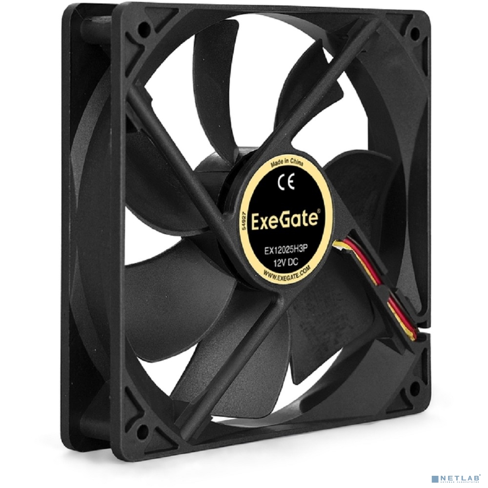 Exegate EX253951RUS Вентилятор ExeGate Mirage-H 120x120x25 гидродинамический подшипник, 1200RPM, 23dB, 3pin