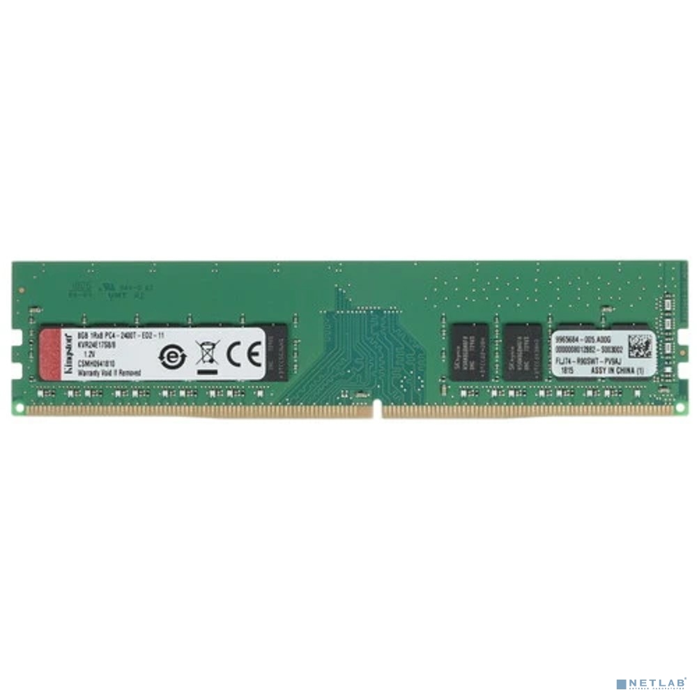 Kingston DDR4 DIMM 8GB KVR24E17S8/8 PC4-19200, 2400MHz, ECC, CL17