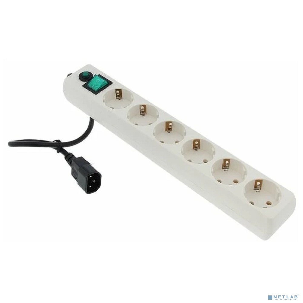 Гарнизон Сетевой фильтр EHW-0 0,5 м 6 розеток белый для UPS