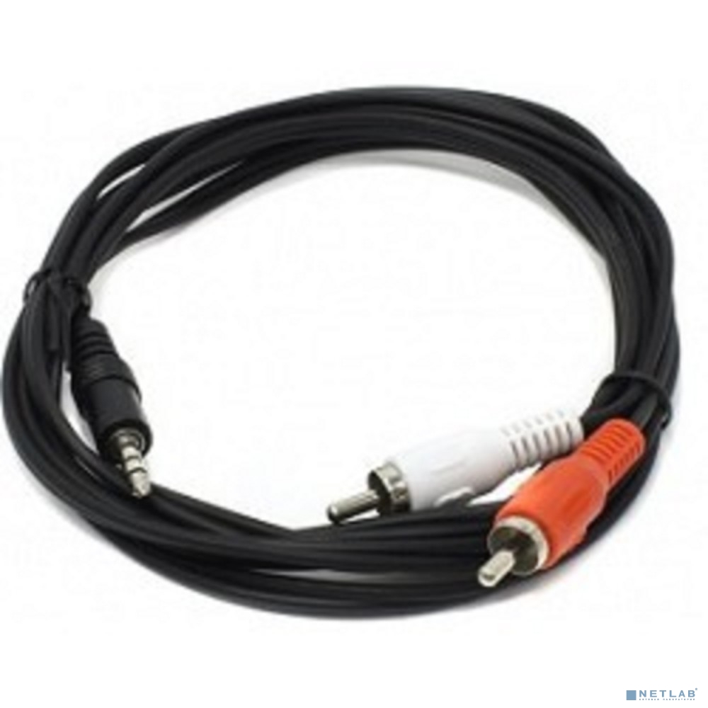 Telecom Кабель соединительный (TAV7183-1.5M) 3.5 Jack (M) - 2xRCA (M), стерео, аудио, 1.5м