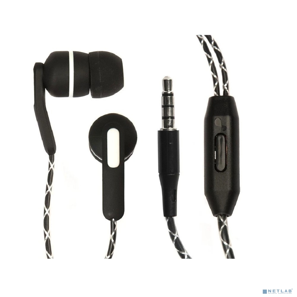 Гарнитура ES-F15 BLACK Dialog с кнопкой ответа для мобильных устройств, черная