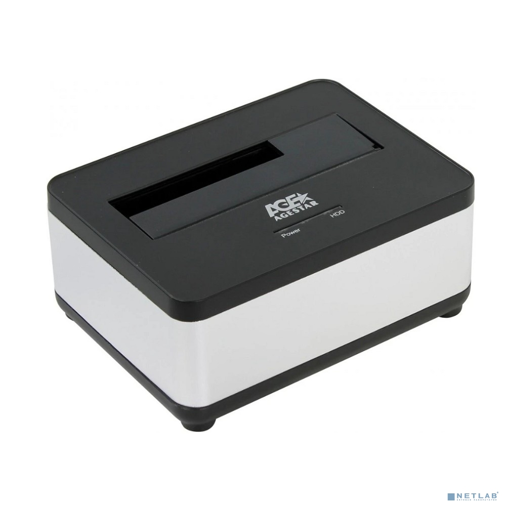 AgeStar 3UBT7 (SILVER) Докстанция 2,5"/3,5" SATAIII AgeStar 3UBT7 (SILVER) USB 3.0, пластик, серебристый
