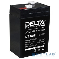 Delta DT 606 (6 А\ч, 6В) свинцово- кислотный аккумулятор
