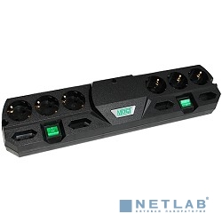 MOST Сетевой фильтр TRG 2м (10 розеток), черный