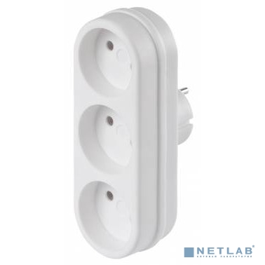 BURO Сетевой разветвитель 3 розетки (BU-PS3-W), белый (пакет ПЭ)