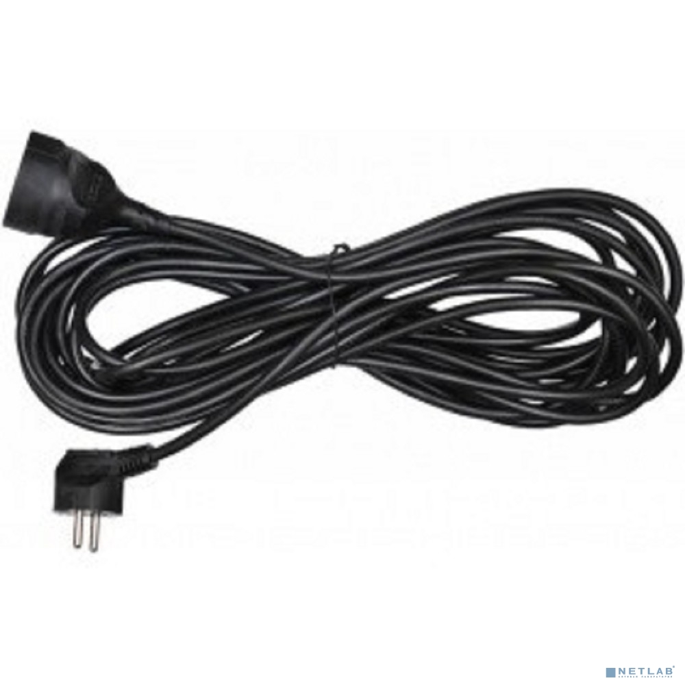 BURO Сетевой удлинитель 1 розетка, 10 метров (BU-PS1.10/B), черный (пакет ПЭ)