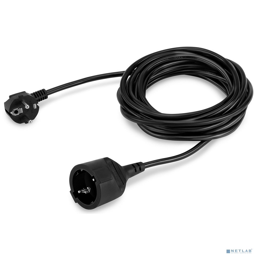 BURO Сетевой удлинитель 1 розетка, 5 метров (BU-PS1.5/B) черный