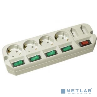 MOST Сетевой фильтр ARG 1.6м 6 розеток (ARG-Б 1.6), белый (пакет ПЭ)