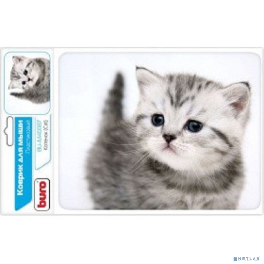 Коврик для мыши Buro BU-M40087 рисунок/котенок