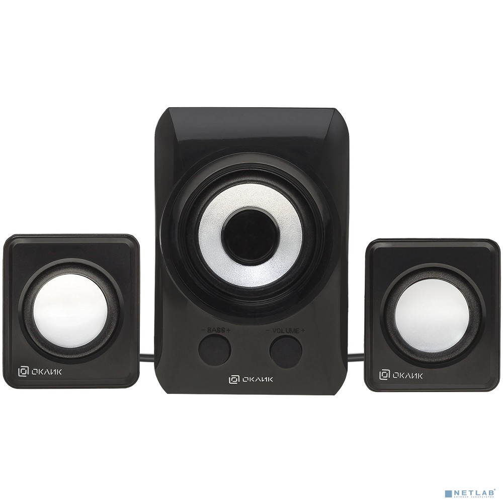 Колонки Oklick OK-420 2.1 черный 11Вт