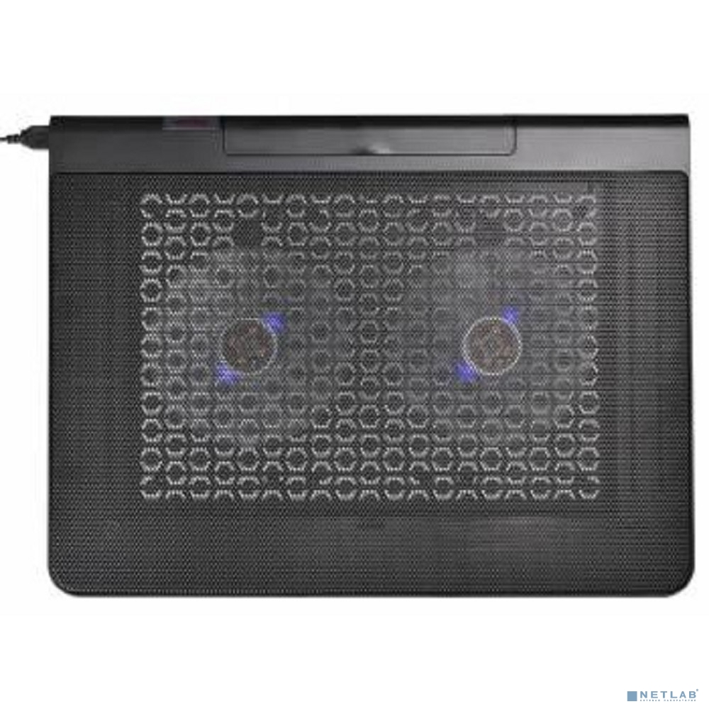BURO Подставка для ноутбука 17"398x300x29mm 2xUSB 2x 140mmFAN 926г металлическая сетка/пластик черный (BU-LCP170-B214)
