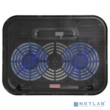 BURO Подставка для ноутбука 14"338x255x22mm 1xUSB 2x 140mmFAN 480г металлическая сетка/пластик черный (BU-LCP140-B214H)