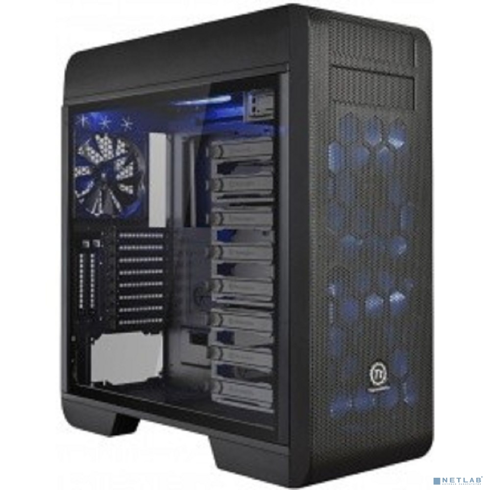 Case Tt Core V71 TG E-ATX/ win/ black/ no PSU / Tempered Glass