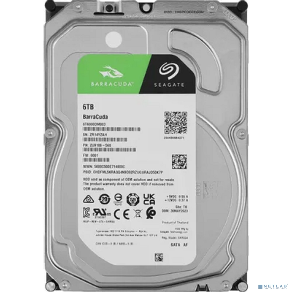 6TB Seagate BarraCuda (ST6000DM003)