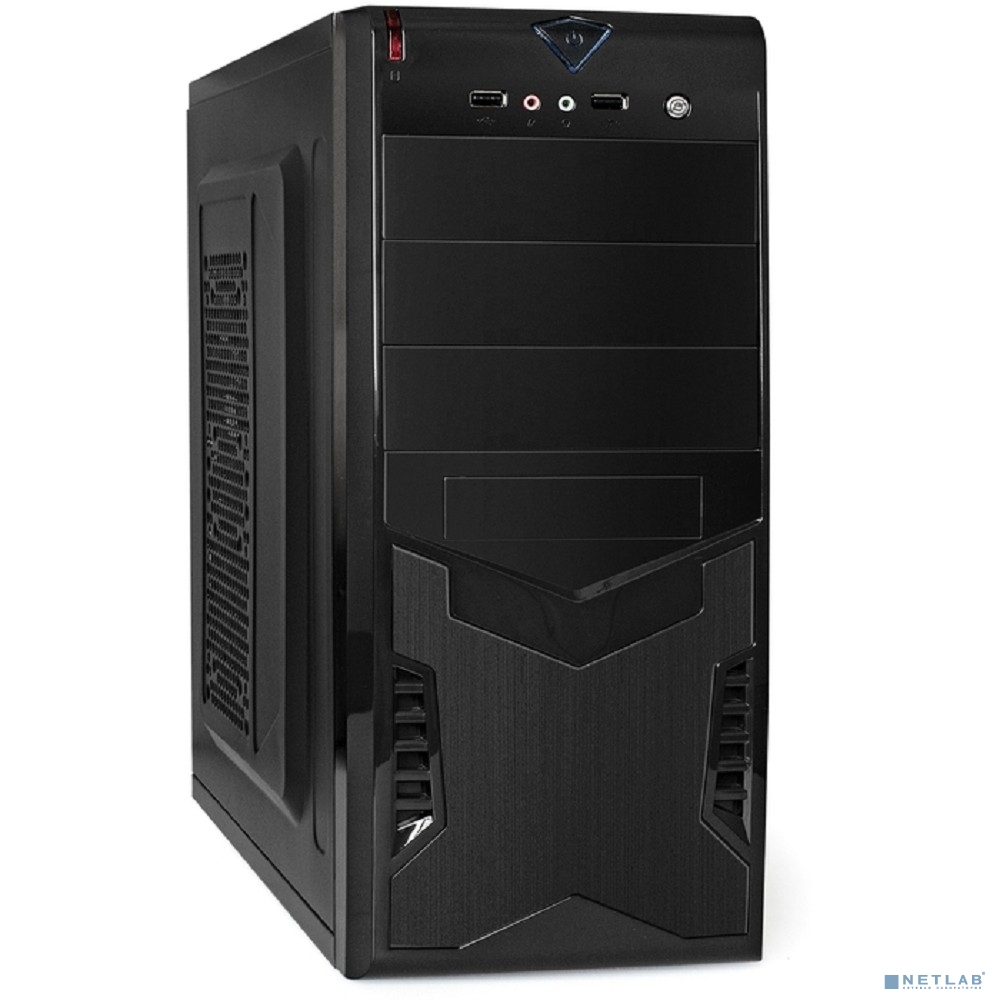 Exegate EX261448RUS Корпус Miditower CP-601 Black, ATX, <CP350W, 80mm>, 2*USB, Audio
