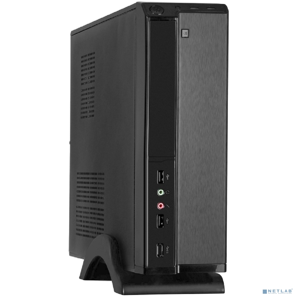Exegate EX268689RUS Корпус MiniITX Exegate MI-207 Black, miniITX/mATX, <M350, 80mm>, 2*USB, Audio