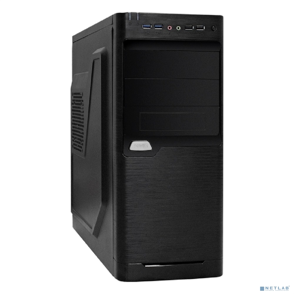 Exegate EX272729RUS Корпус MiditowerXP-330U Black, ATX, <XP500, Black,120mm>, 2*USB+2*USB3.0, Audio
