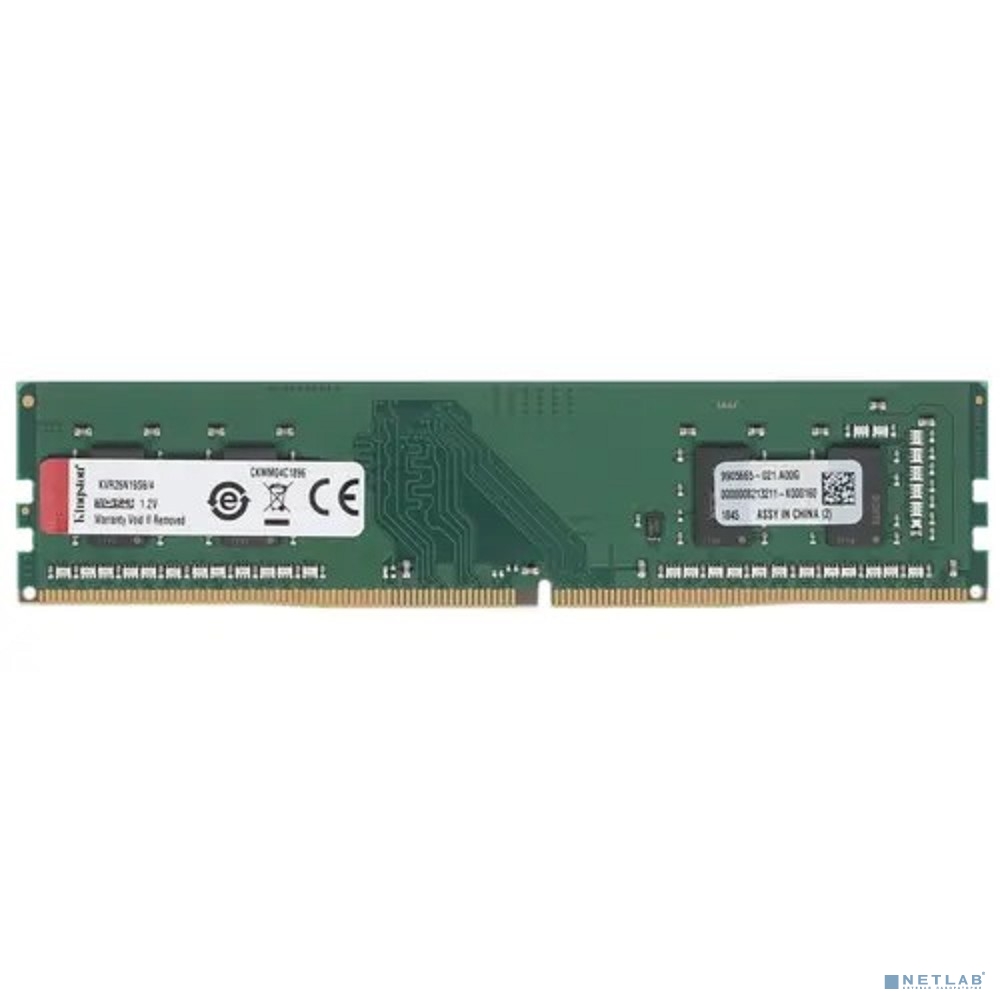Kingston DDR4 DIMM 4GB KVR26N19S6/4 PC4-21300, 2666MHz, CL19