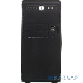 Корпус Accord ACC-B022 черный без БП mATX 1x80mm 1x92mm 2x120mm 4xUSB2.0 audio