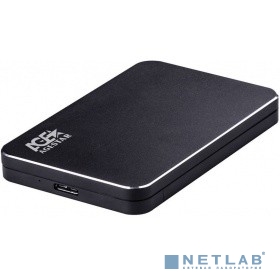 AgeStar 3UB2A18 (BLACK) USB 3.0 Внешний корпус 2.5" SATA алюминий+пластик, черный