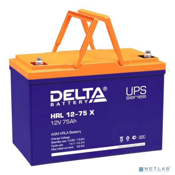 Delta HRL 12-55 X (55 А\ч, 12В) свинцово- кислотный аккумулятор
