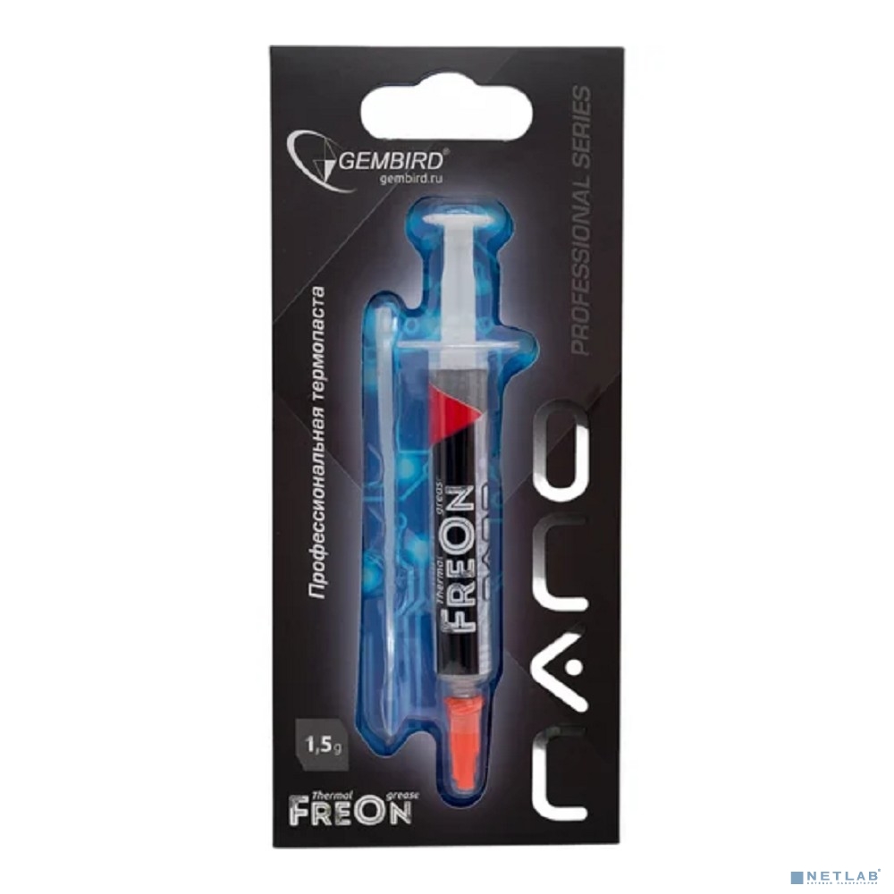 Термо паста Gembird FreOn NANO GF-31-1.5 для радиаторов, 1,5гр, шприц