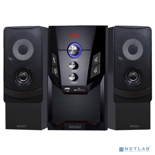 Ginzzu GM-415, Акустическая система 2.1, 50W/BT/USB/SD/FM/ДУ