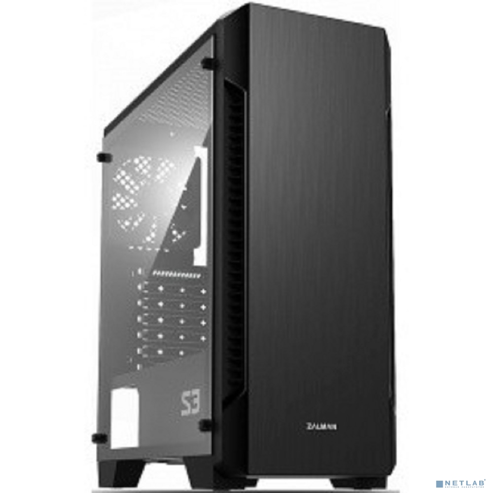 Zalman S3 черный без БП ATX 2xUSB2.0 1xUSB3.0 audio bott PSU