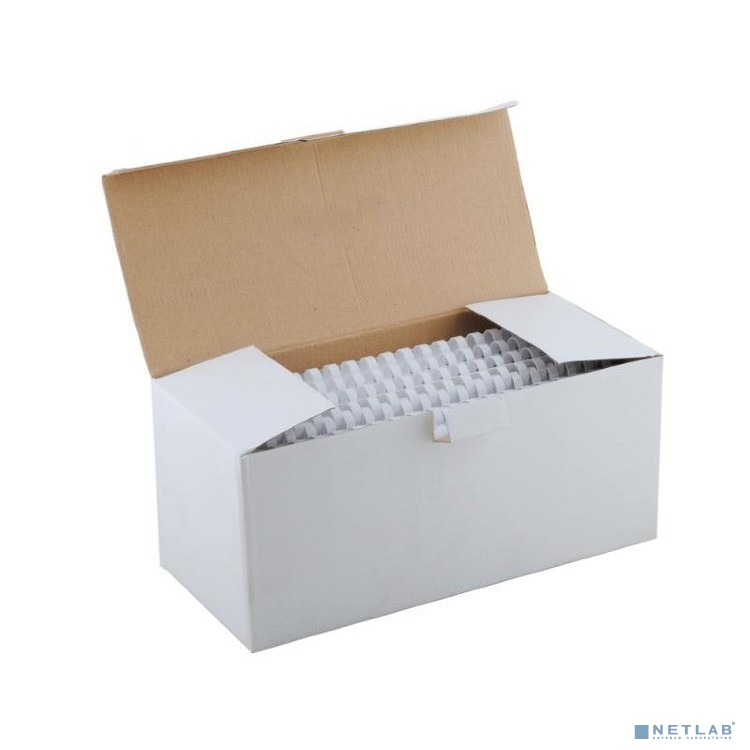 ГЕЛЕОС Пластиковые пружины BCA4-51W 51 мм белые 50 шт.