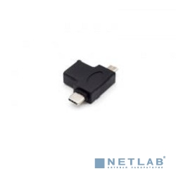 KS-is KS-360 Адаптер OTG 2 в 1 USB F в microUSB M/USB Type C M