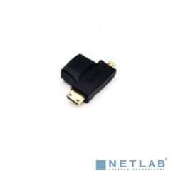 KS-is KS-361 Адаптер 2 в 1 HDMI F в micro D HDMI/mini C HDMI M