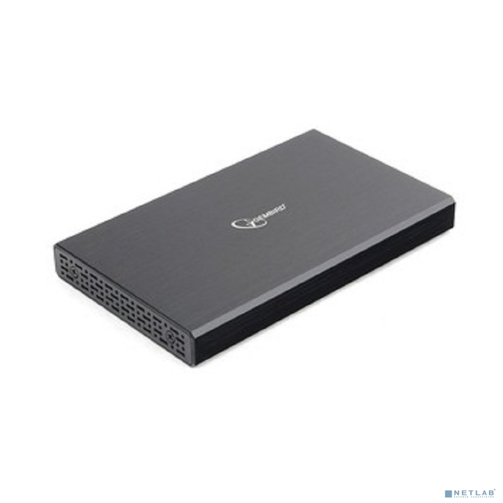 Gembird EE2-U3S-55 Внешний корпус 2.5" чёрный, USB 3.0, SATA, до 2 Тб, алюминий