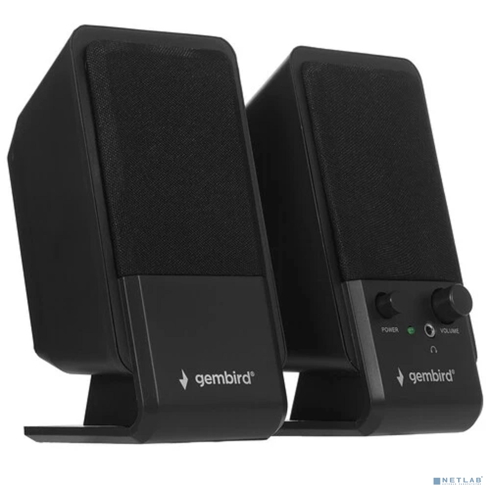Gembird SPK-510, черный, 6 Вт, рег. громкости, разъём для наушников,USB-питание