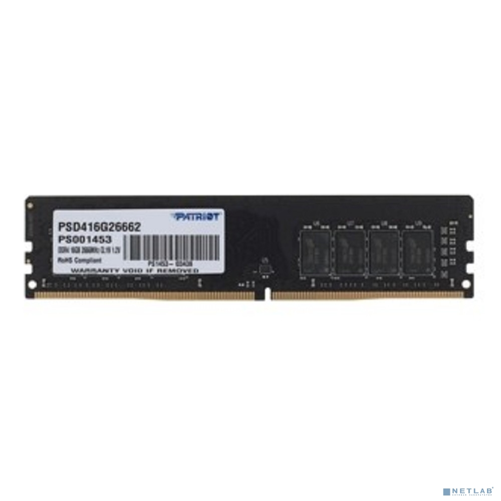 Patriot DDR4 DIMM 16GB PSD416G26662 PC4-21300, 2666MHz