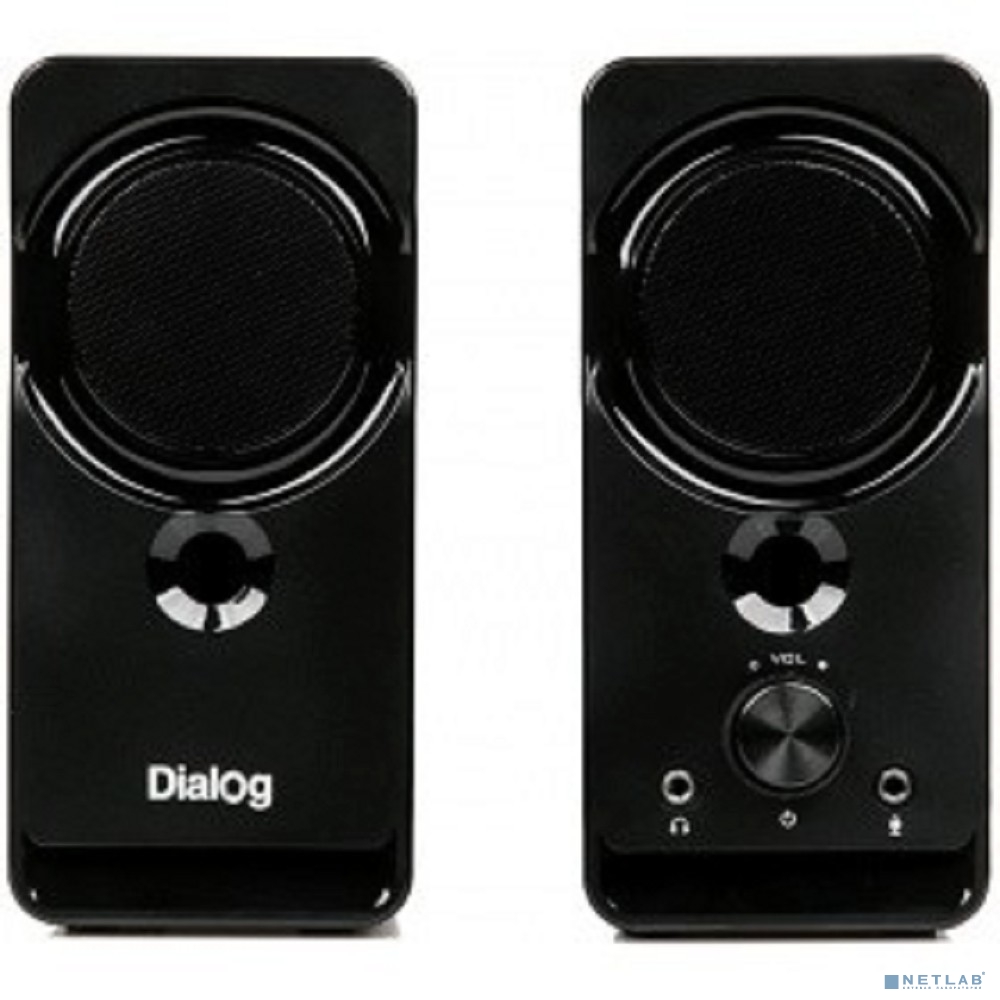 Dialog Stride AST-22UP - акустические колонки 2.0, 8W RMS, Phone Out, Mic In, черные, питание от USB