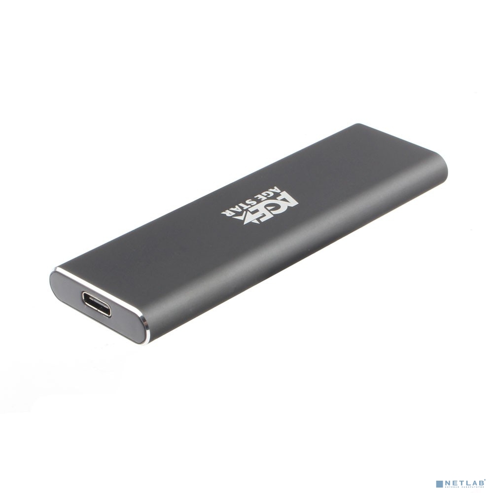 AgeStar 31UBNV1C (GRAY) USB 3.1 Type-C Внешний корпус M.2 NVME (M-key) AgeStar 31UBNV1C (GRAY), алюминий, серый
