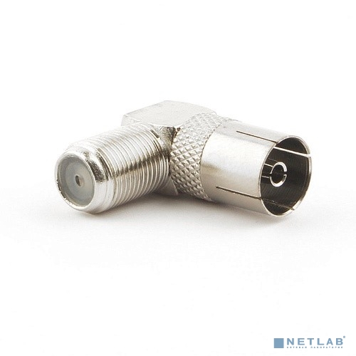 Переходник Cablexpert F (мама) / TV (мама), 90 градусов, блистер (APL-FTVF-02)