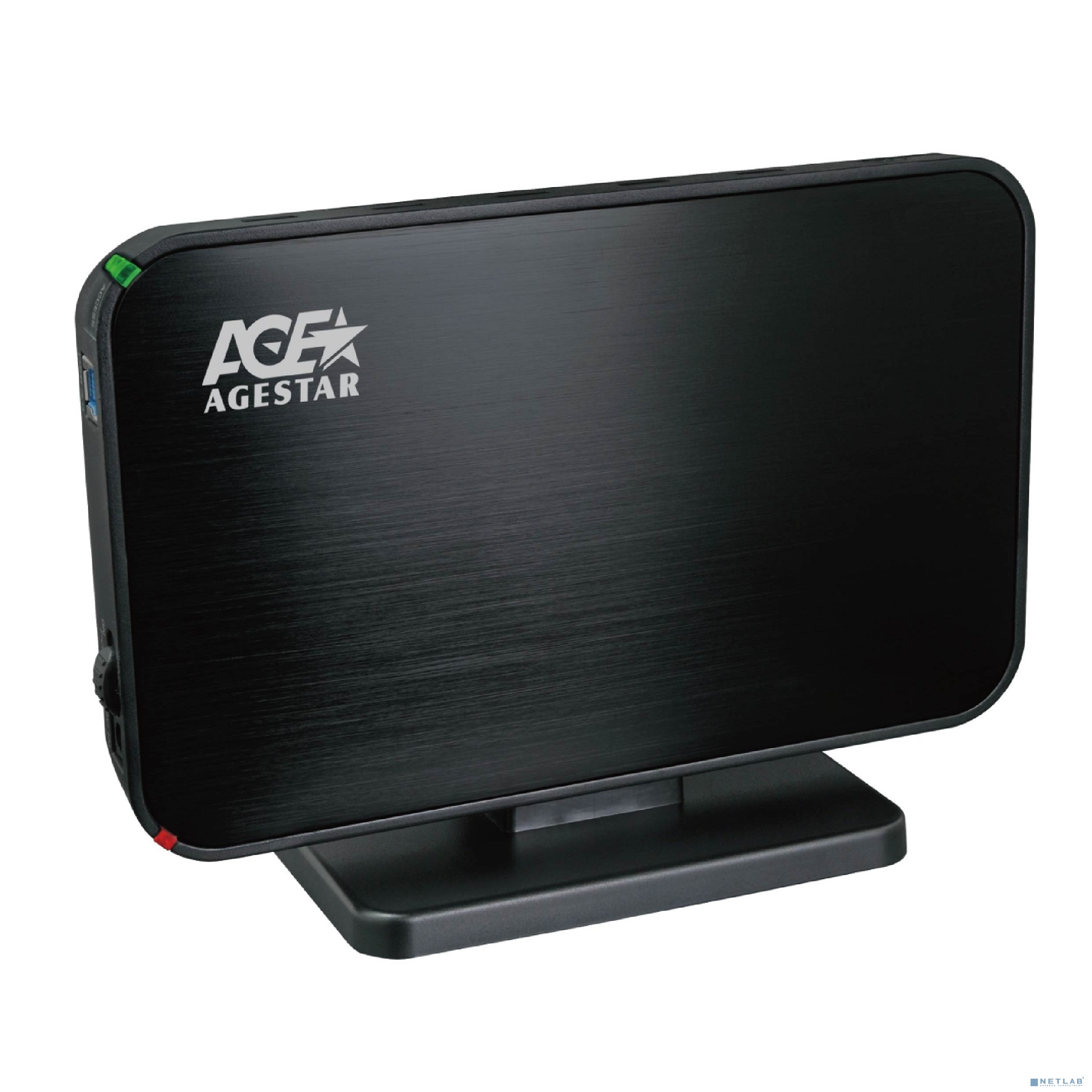 AgeStar 3UB3A8-6G (Black) Мобил рек, usb3.0 to 3,5"hdd SATA алюминий