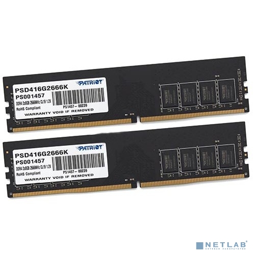 Модуль памяти 16GB PC21300 DDR4 KIT2 PSD416G2666K PATRIOT