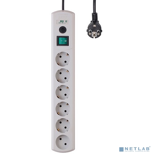 MOST Сетевой фильтр RG 3м 6 розеток белый