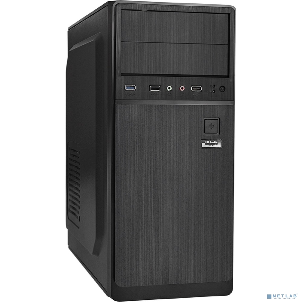 Exegate EX283735RUS Корпус Miditower XP-402U Black, ATX, <без БП>, 2*USB+1*USB3.0, Audio