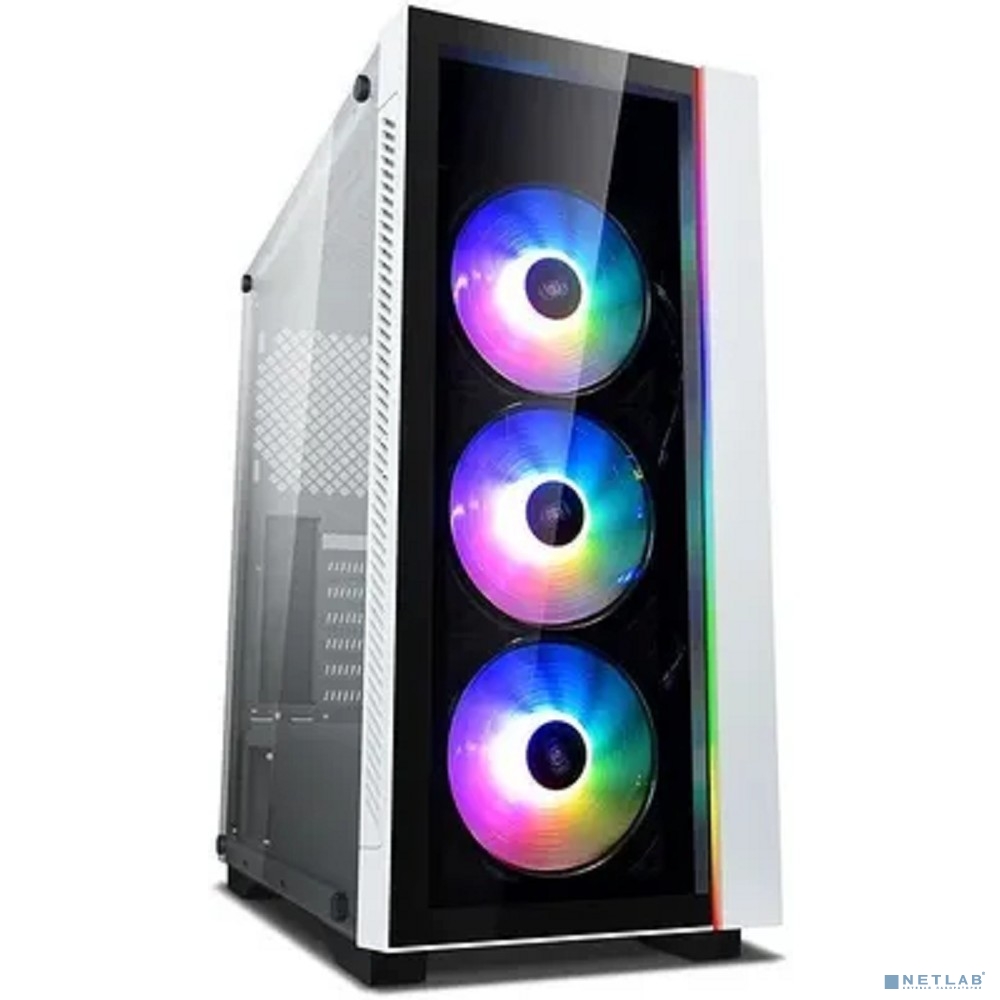 Deepcool MATREXX 55 V3 ADD-RGB WH 3F ATX, RGB ATX, RGB strip, Стекл. фронтальная и боковая панели, 3RGB fans,Без БП