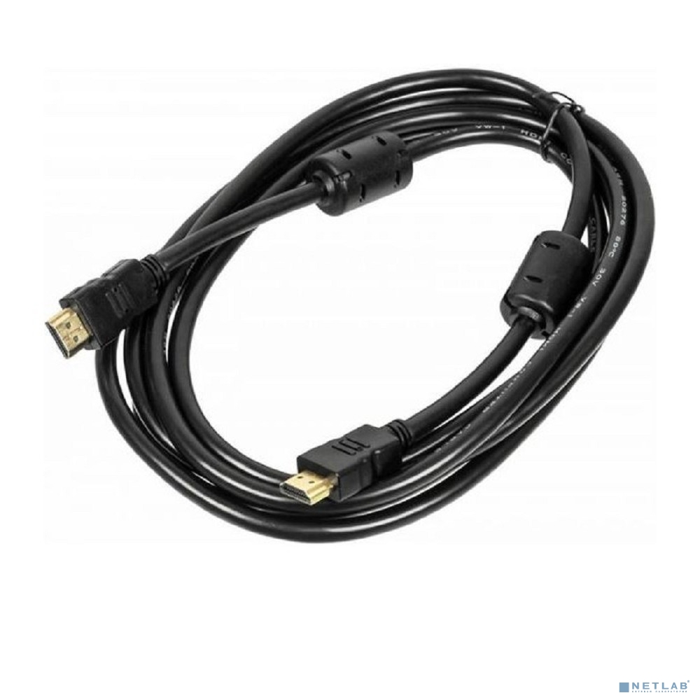 Кабель аудио-видео Ningbo HDMI (m), HDMI (m)3м. феррит.кольца Позолоченные контакты черный (HDMI-3M-MG(VER1.4)