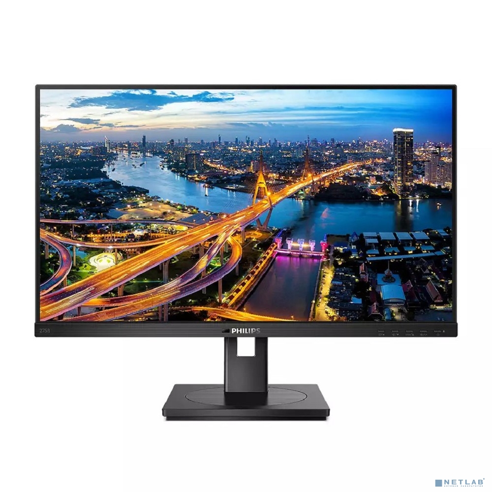 LCD PHILIPS 27" 275B1 черный с поворотом экрана