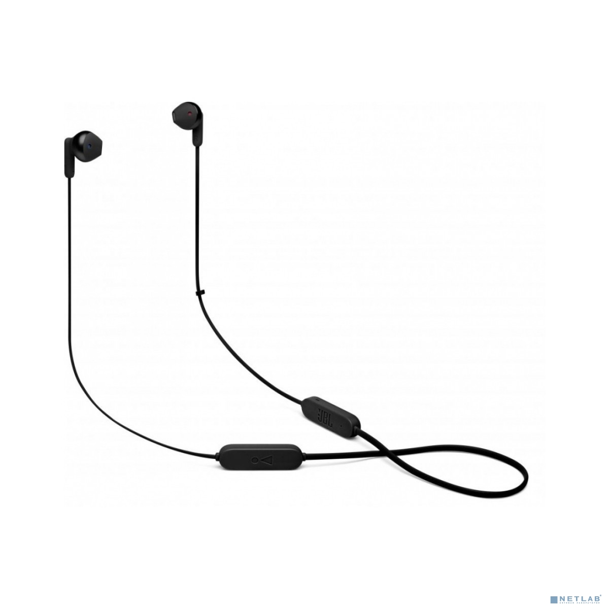 Гарнитура вкладыши JBL T215BT черный беспроводные bluetooth шейный обод (JBLT215BTBLK)