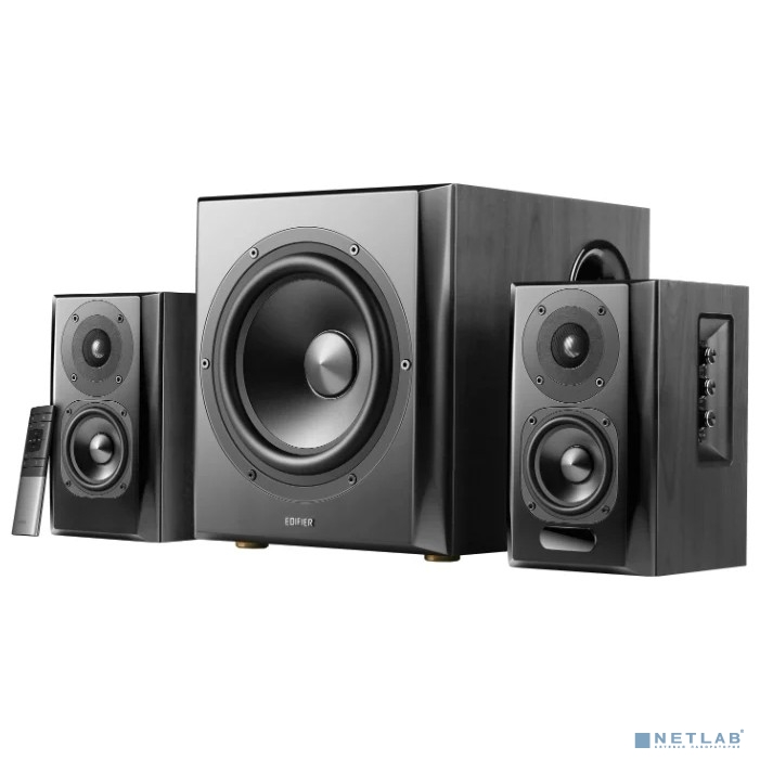 Колонки Edifier S351DB Black <2.1,150W RMS, дерево, Bluetooth aptX>