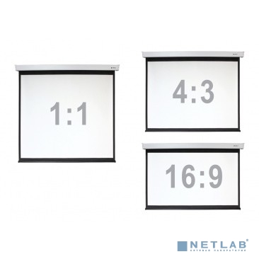 Digis Electra-F Экран настенный с электроприводом, формат 1:1, 112", 206x209, рабочая поверхность 200x200, MW